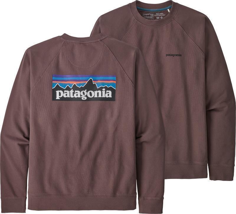 P-6 Logo Organic Crew Sweatshirt - Mens - dusky brown 1