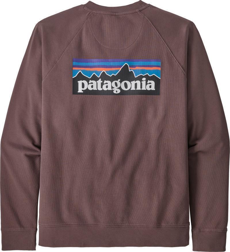 P-6 Logo Organic Crew Sweatshirt - Mens - dusky brown 1