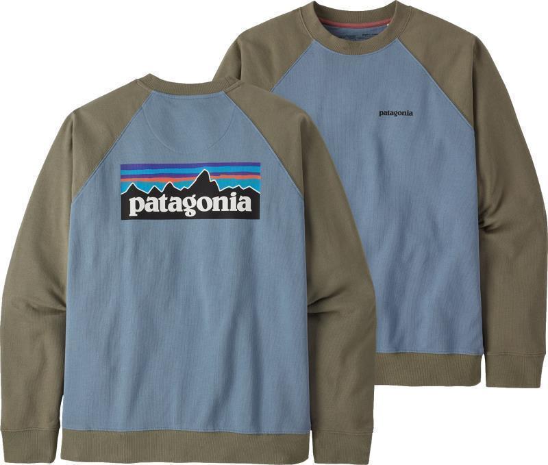 P-6 Logo Organic Crew Sweatshirt - Mens - light plume grey 1