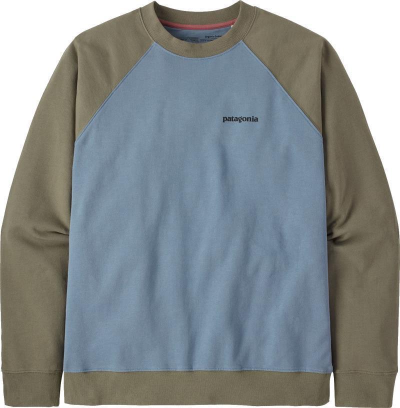 P-6 Logo Organic Crew Sweatshirt - Mens - light plume grey 1