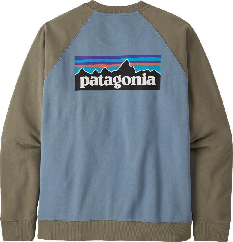 P-6 Logo Organic Crew Sweatshirt - Mens - light plume grey 1