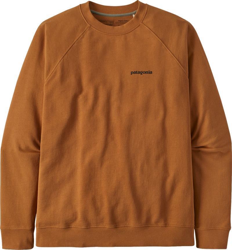 P-6 Logo Organic Crew Sweatshirt - Mens - umber brown 1