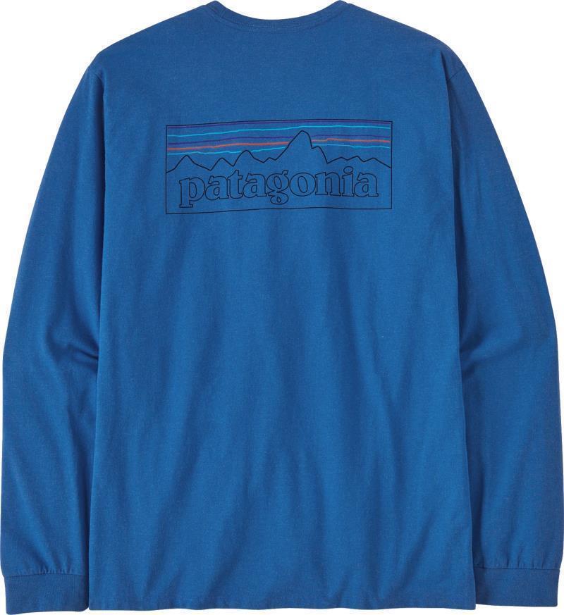 P-6 Logo Responsibili-Tee LS - Mens - p-6 outline / vessel blue 1