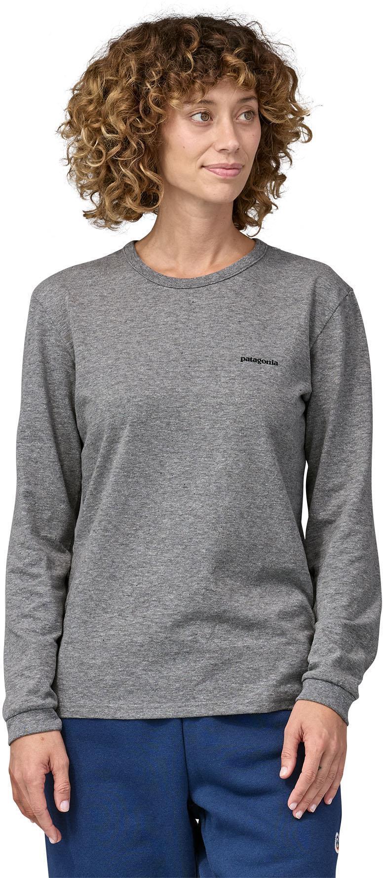 P-6 Logo Responsibili-Tee LS - Womens - Gravel Heather 4