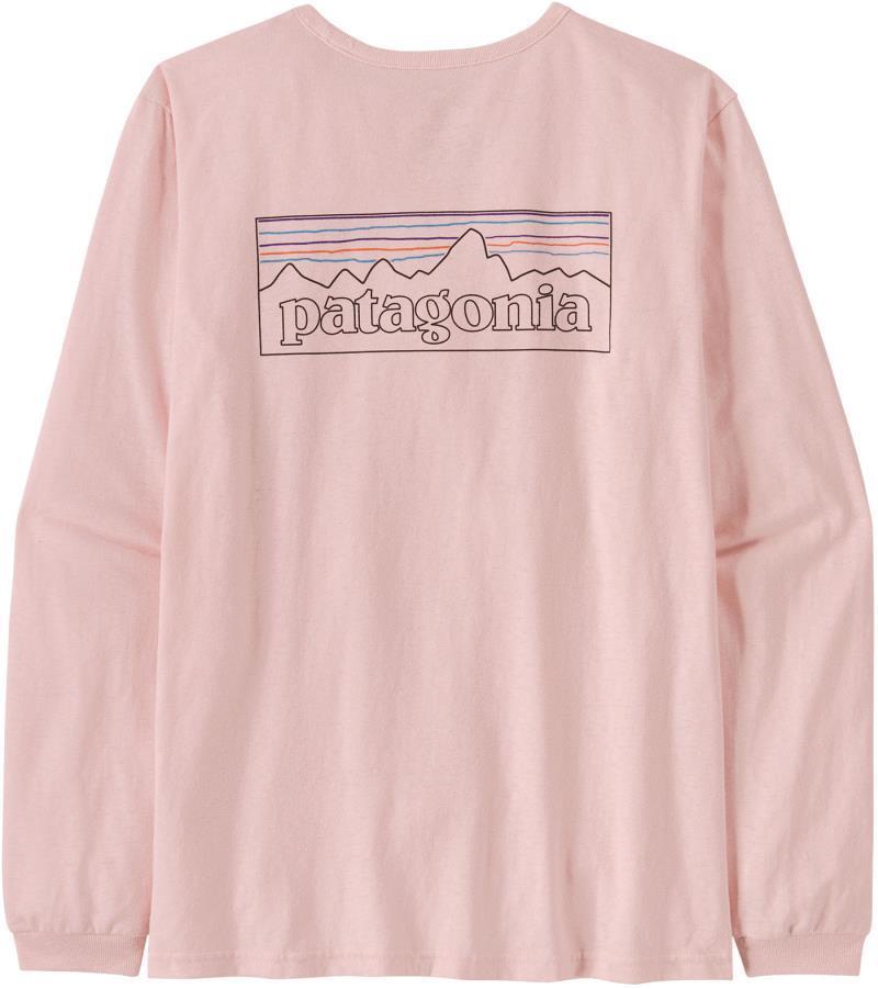 P-6 Logo Responsibili-Tee LS - Womens - P-6 Outline / Whisker Pink 2