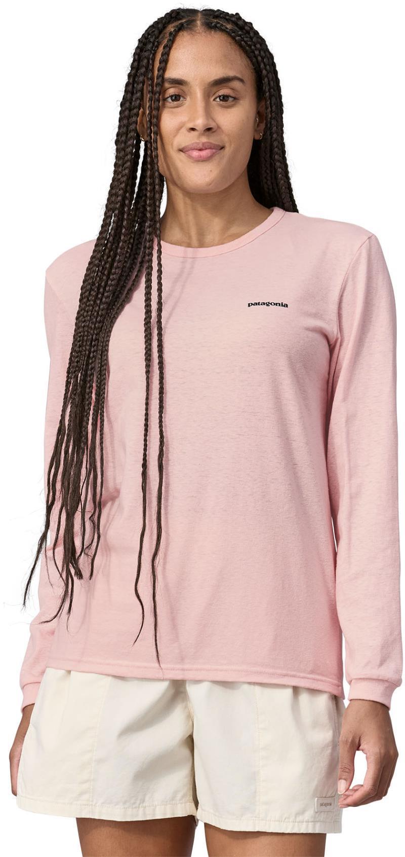 P-6 Logo Responsibili-Tee LS - Womens - P-6 Outline / Whisker Pink 3