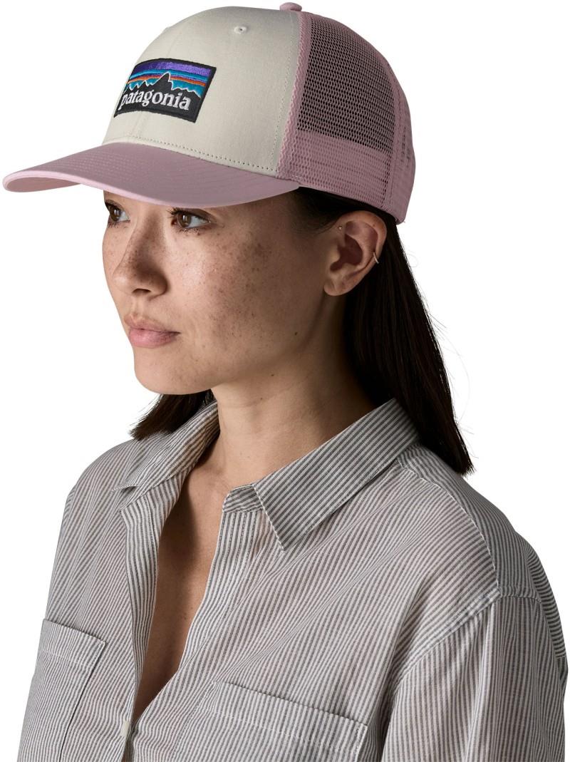 P-6 Logo Trucker Hat - white w/quiet violet 1