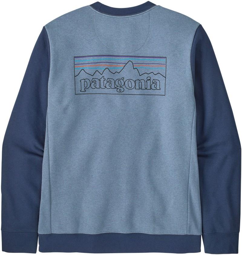 P-6 Logo Uprisal Crew Sweatshirt - Mens - p-6 outline / barnacle blue 1