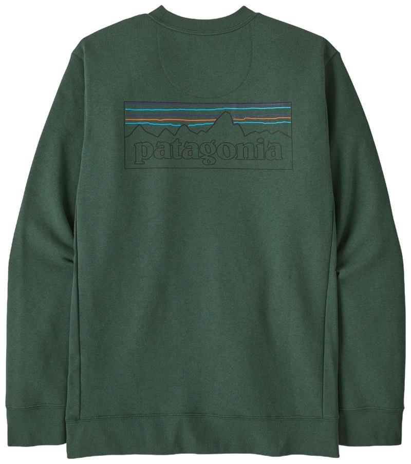 P-6 Logo Uprisal Crew Sweatshirt - Mens - p-6 outline / canopy green 1