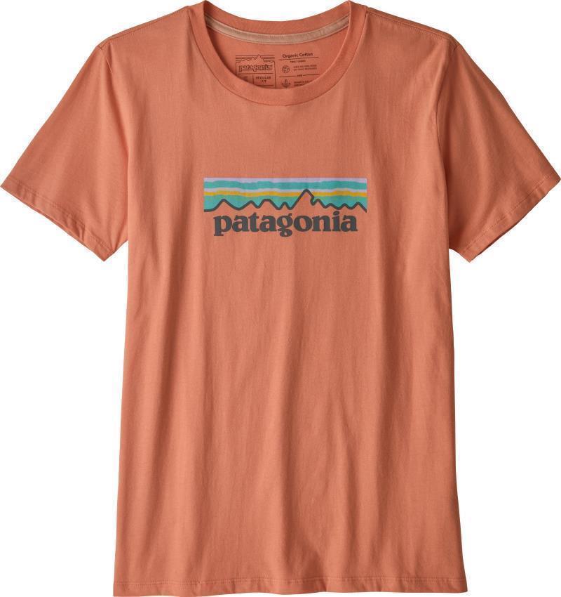 Pastel P-6 Logo Organic Crew T-Shirt - Womens - mellow melon 1