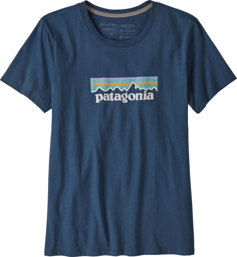 Pastel P-6 Logo Organic Crew T-Shirt - Womens - stone blue 1