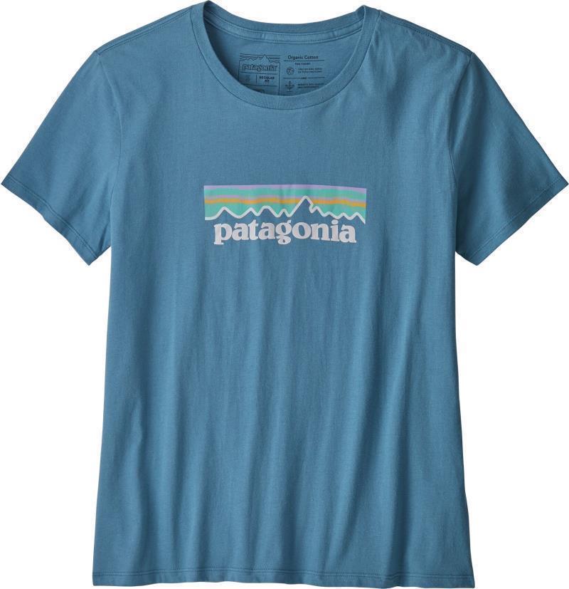 Pastel P-6 Logo Organic Crew T-Shirt - Womens - woolly blue 1
