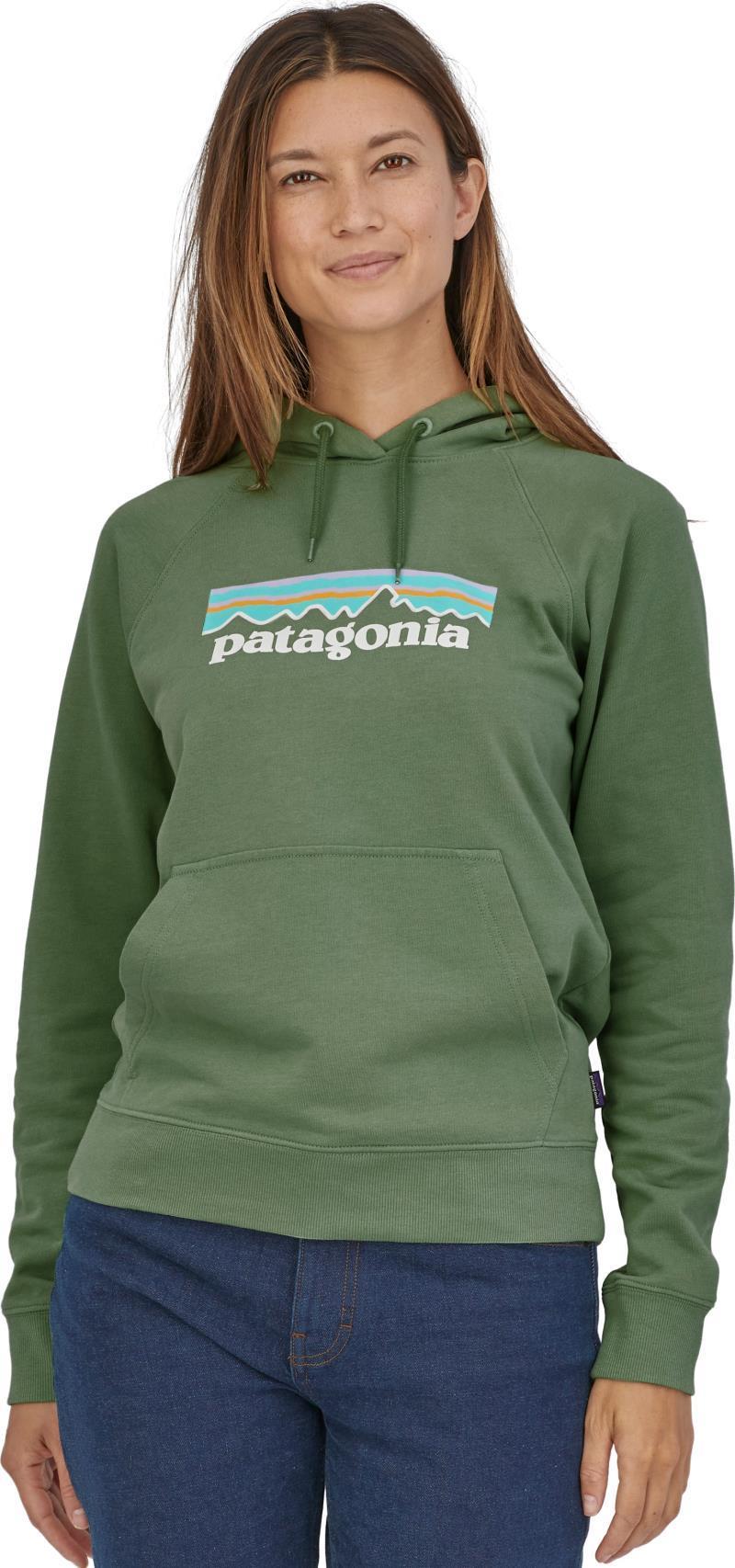 Pastel P-6 Logo Organic Hoody - Womens - sedge green 1