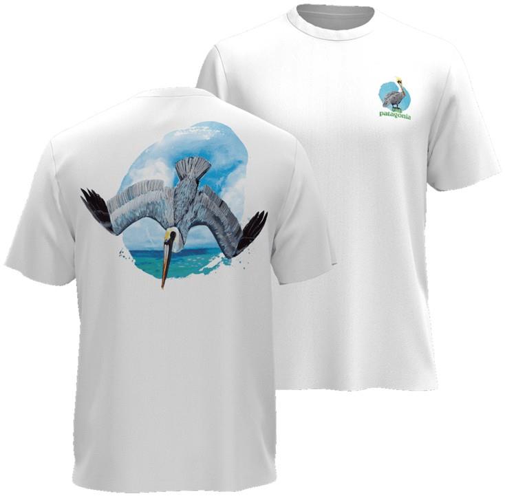 Pelican Plunge T-Shirt - Mens - white 1