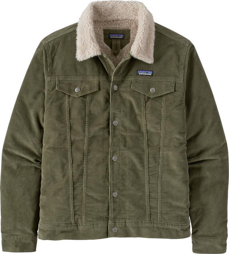 Pile Lined Trucker Jacket - Mens - basin green 1
