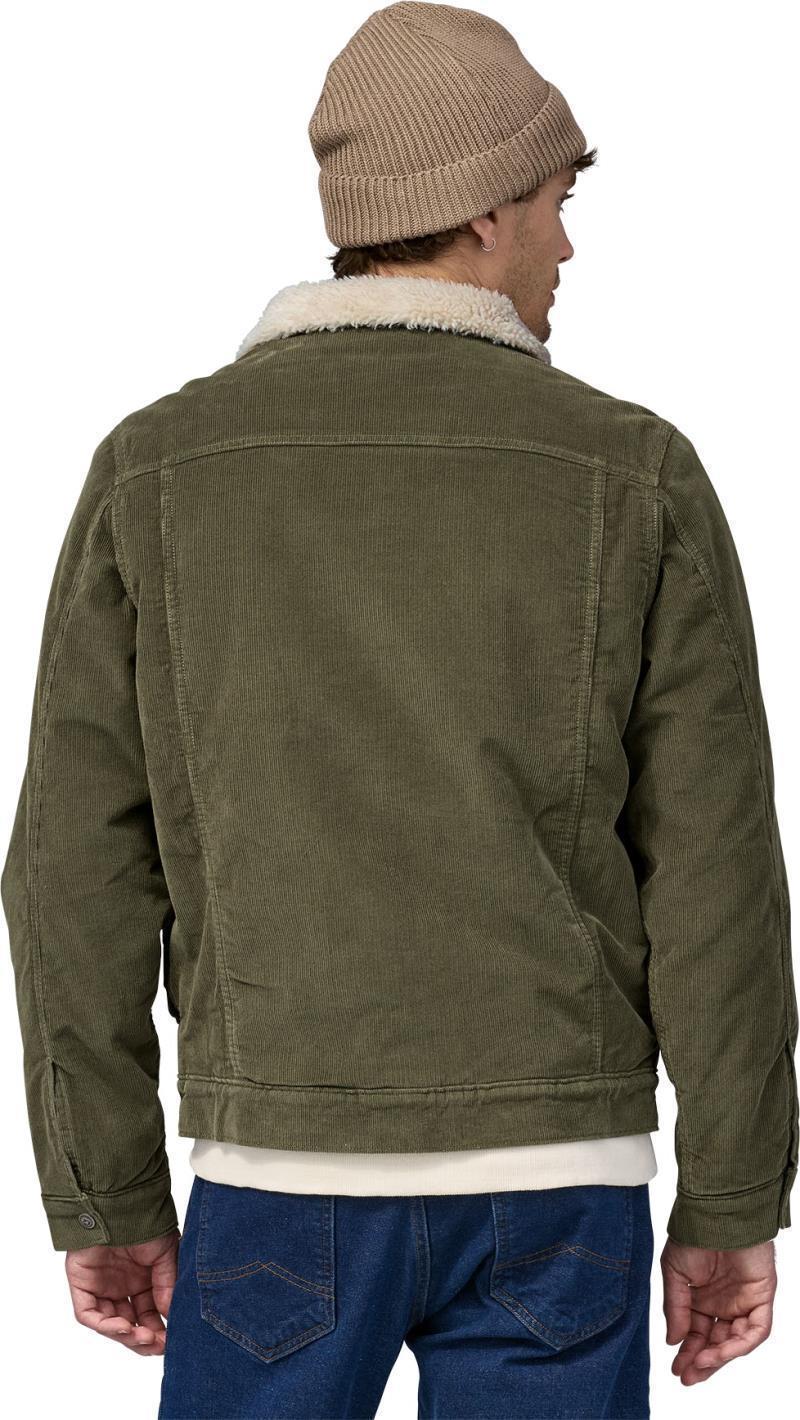 Pile Lined Trucker Jacket - Mens - basin green 1