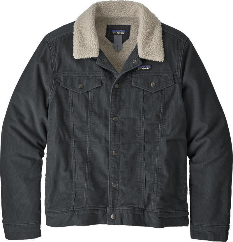 Pile Lined Trucker Jacket - Mens - forge grey 1
