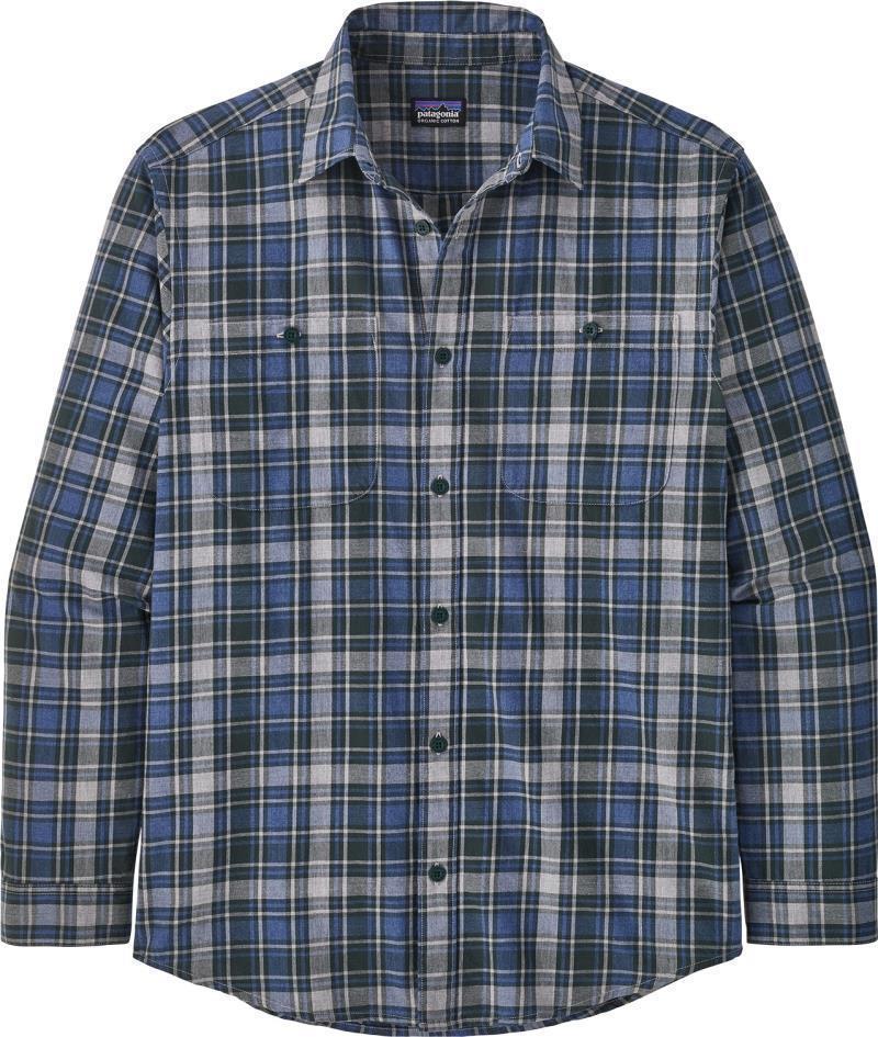 Pima Cotton LS Shirt - Mens - Campfire / Northern Green 1