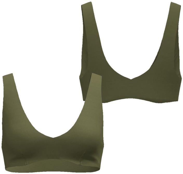 Plunge Top - Womens - caper green 1