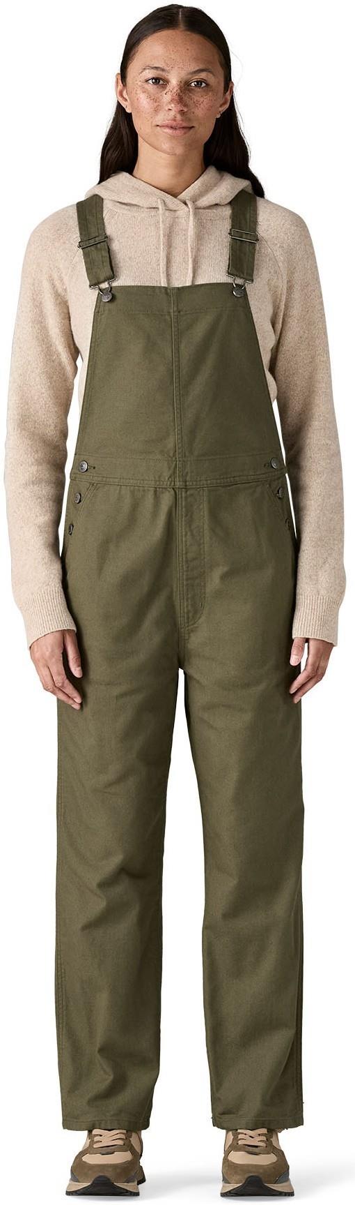Point Reyes Canvas Overalls - Womens - basin green 1