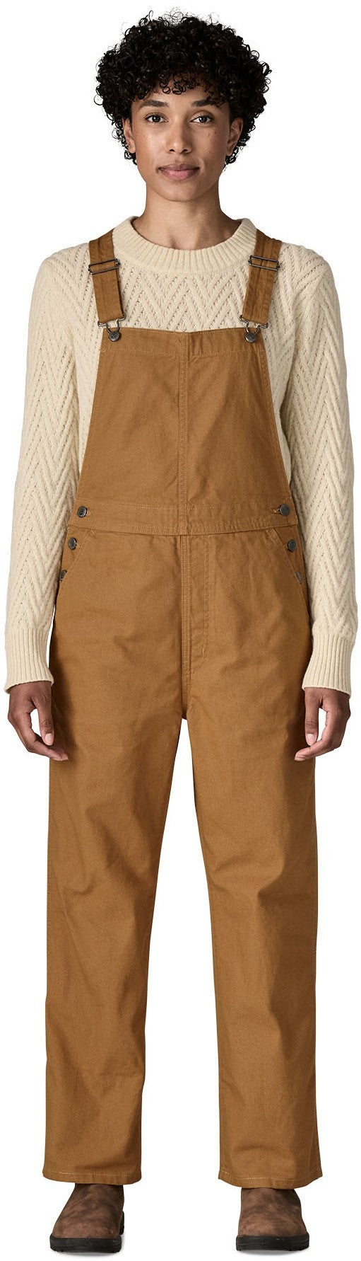 Point Reyes Canvas Overalls - Womens - nest brown 1