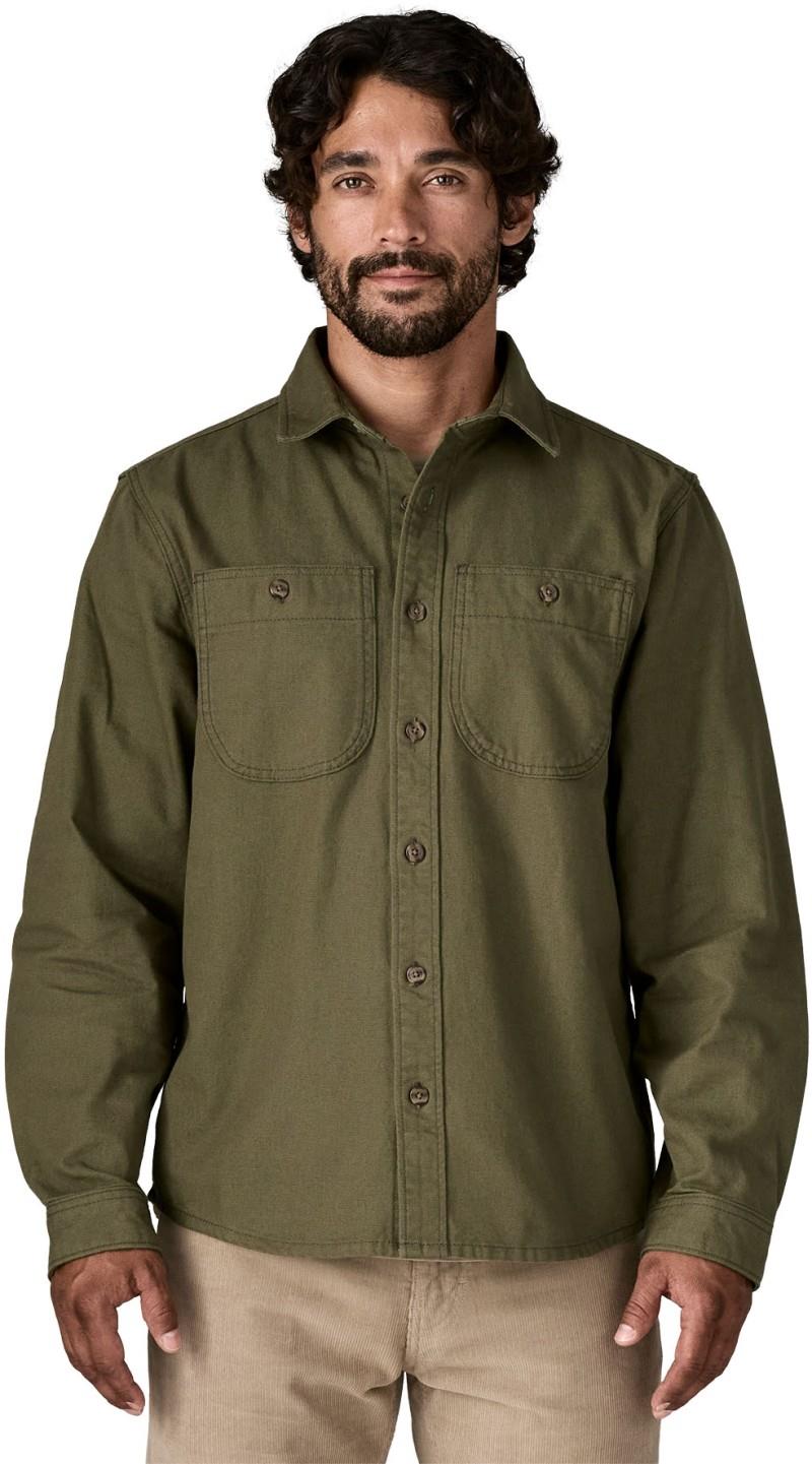 Point Reyes Canvas Shirt - Mens - basin green 1