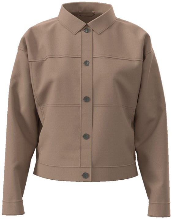 Point Reyes Canvas Utility Jacket - Womens - fossil brown 1