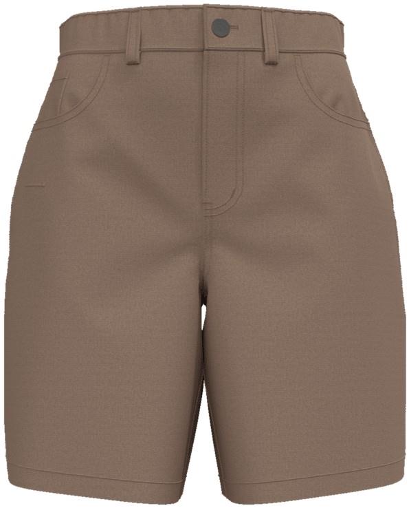 Point Reyes Canvas Utility Shorts, 8" Inseam - Womens - fossil brown 1