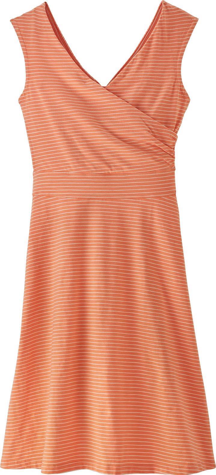 Porch Song Dress - high tide / tigerlily orange 1