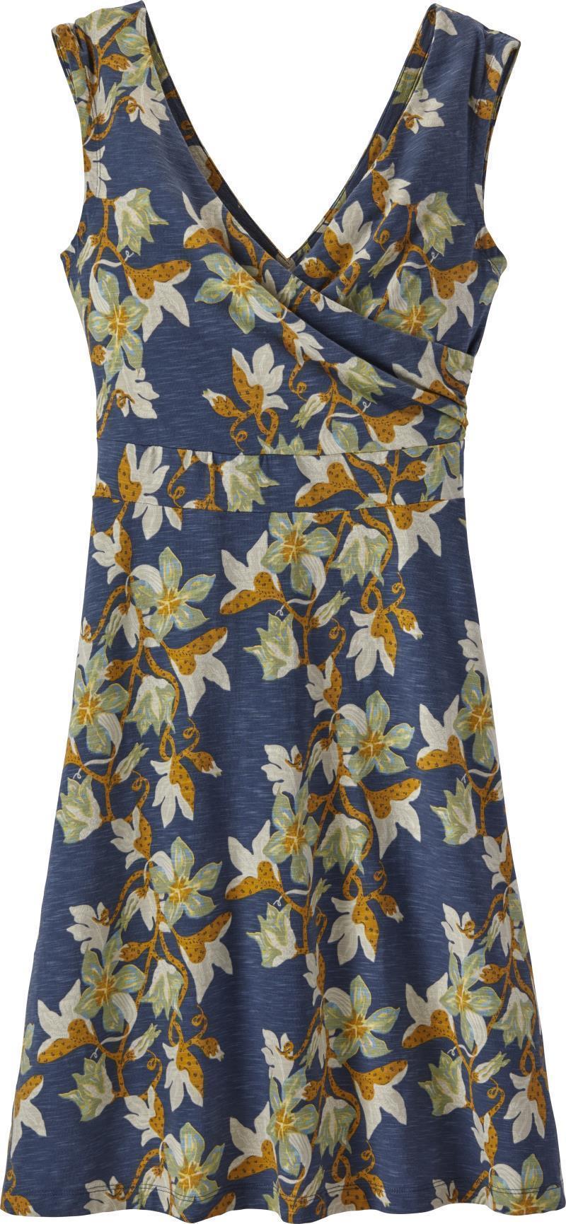 Porch Song Dress - squash blossom / dolomite blue 1