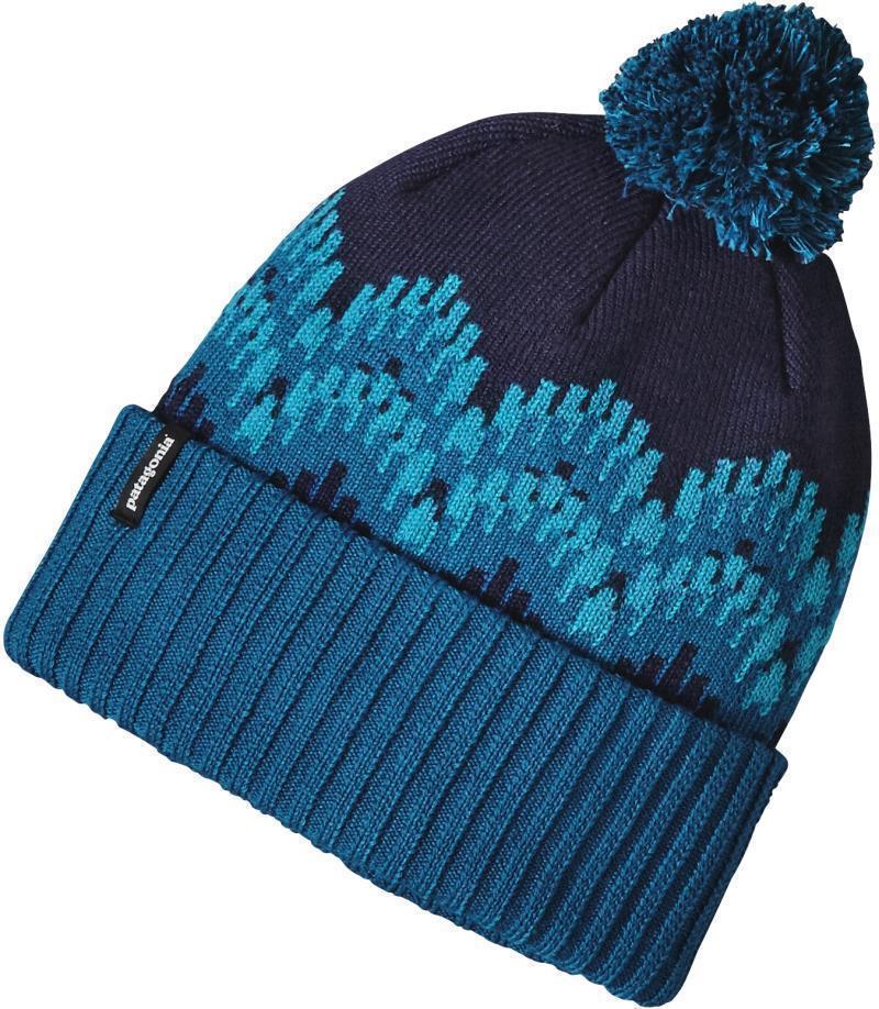 Powder Town Beanie - Timber Stripe / Deep Sea Blue 1