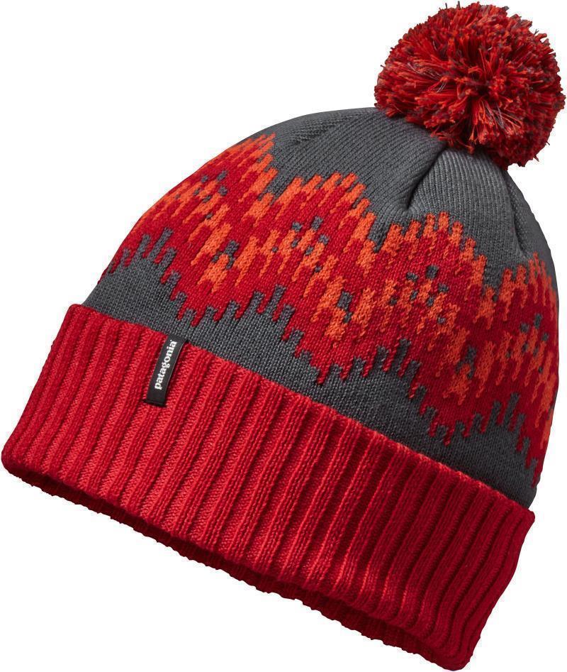 Powder Town Beanie - Timber Stripe / French Red 1