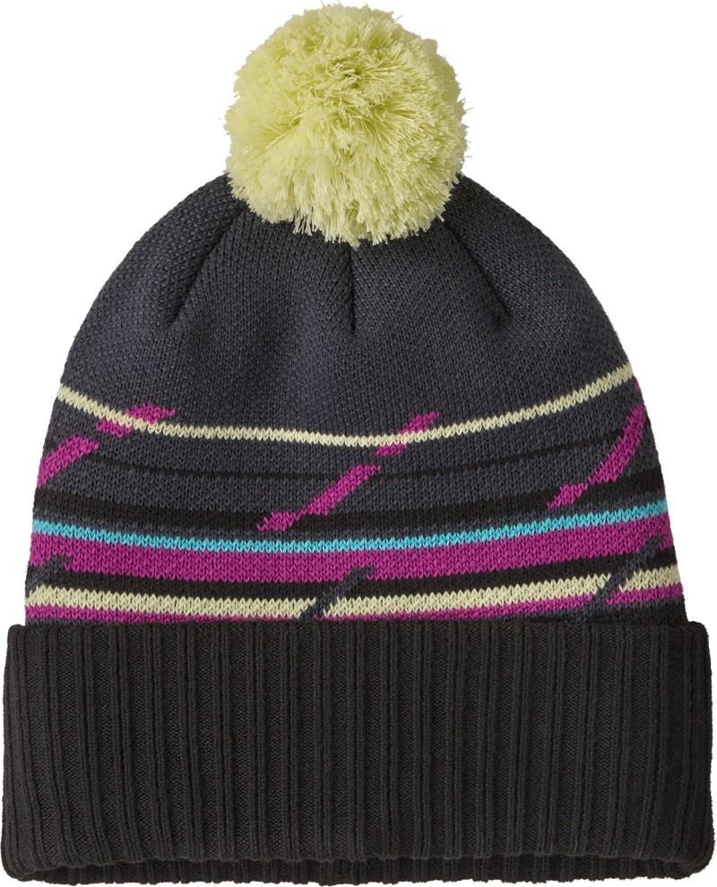 Powder Town Beanie - mountain minded geo / smolder blue 1