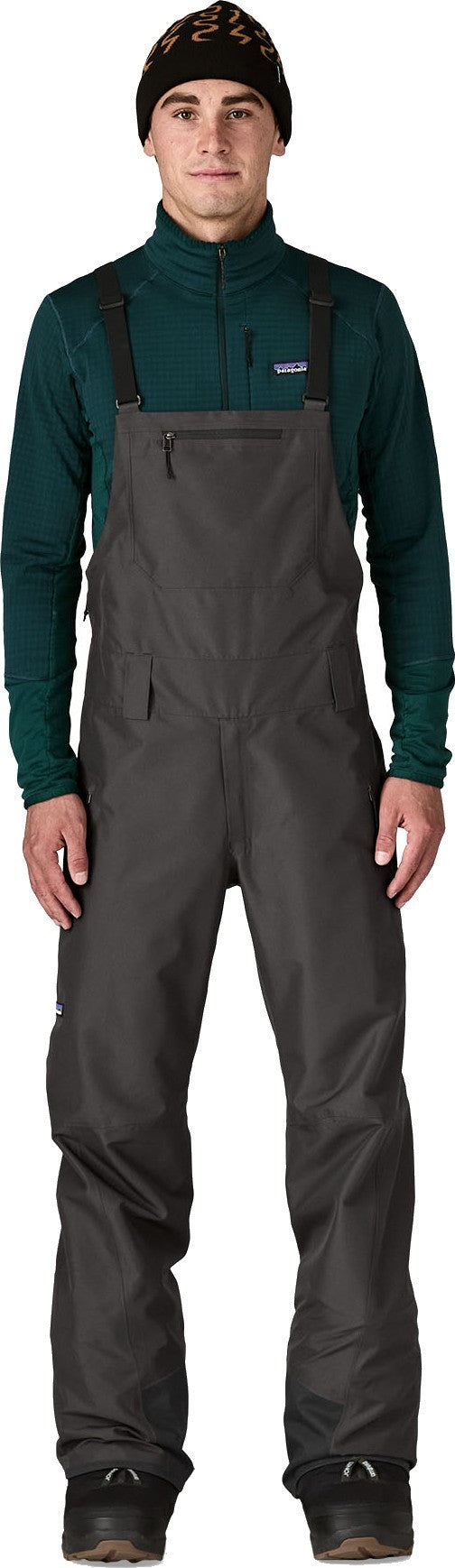 Powder Town Bibs, Reg - Mens - black 1