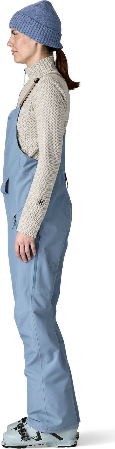 Powder Town Bibs, Reg - Womens - barnacle blue 1