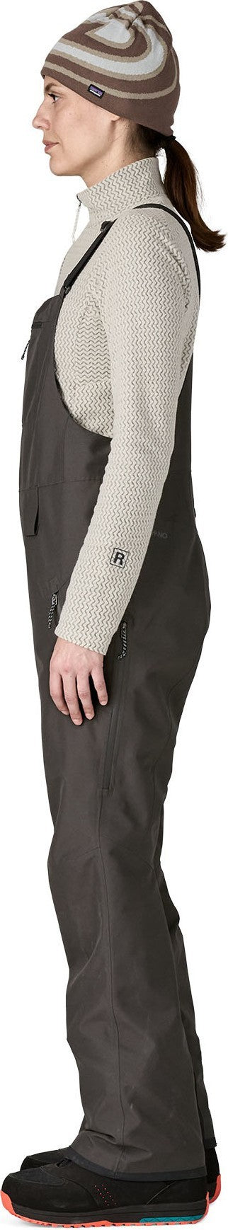 Powder Town Bibs, Reg - Womens - black 1