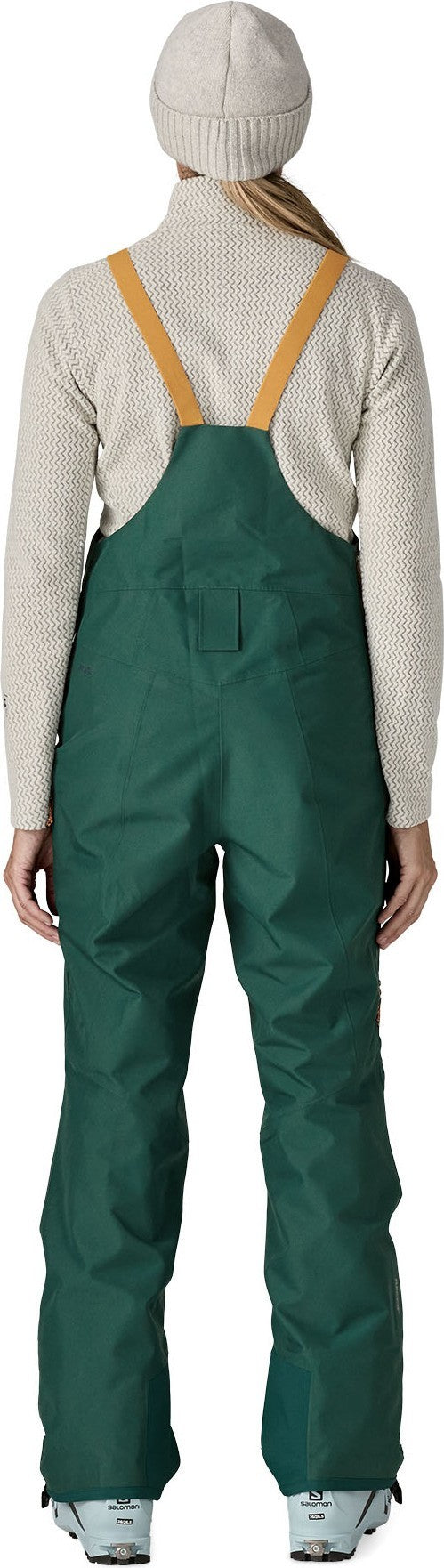 Powder Town Bibs, Reg - Womens - cascade green 1