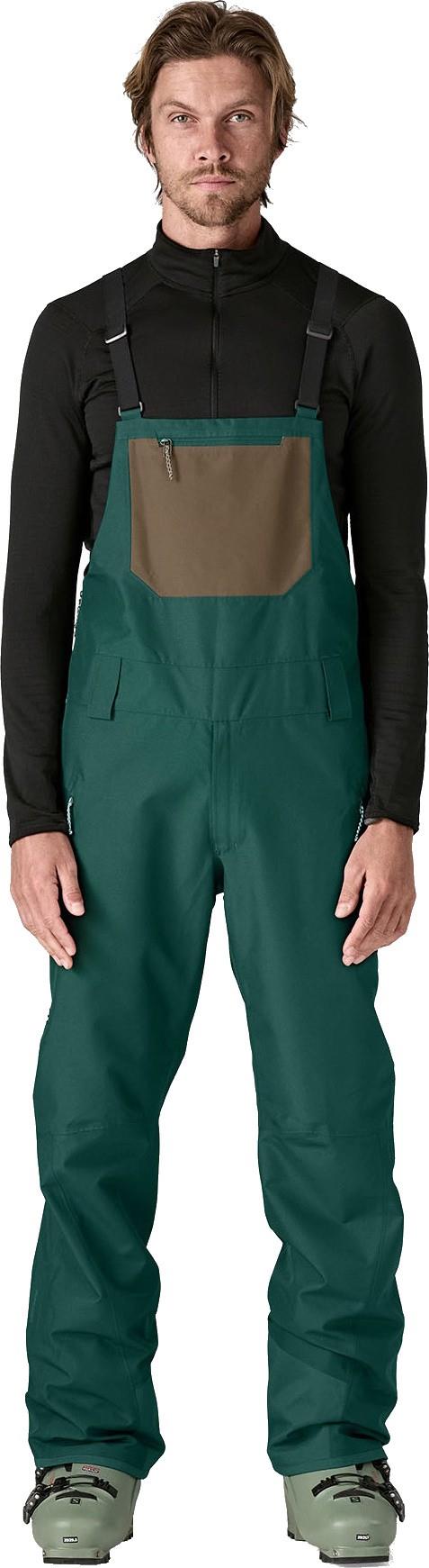 Powder Town Bibs, Short - Mens - cascade green 1