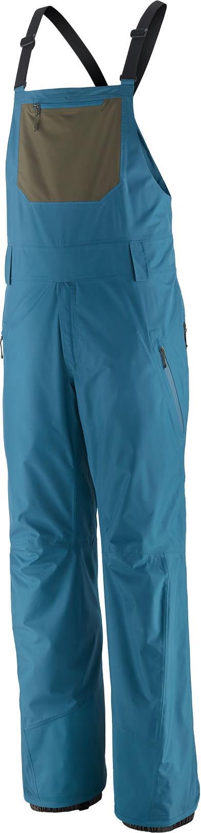 Powder Town Bibs - Mens - Wavy Blue 1