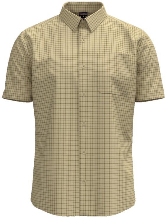Puckerware Shirt - Mens - grid / chamois yellow 1