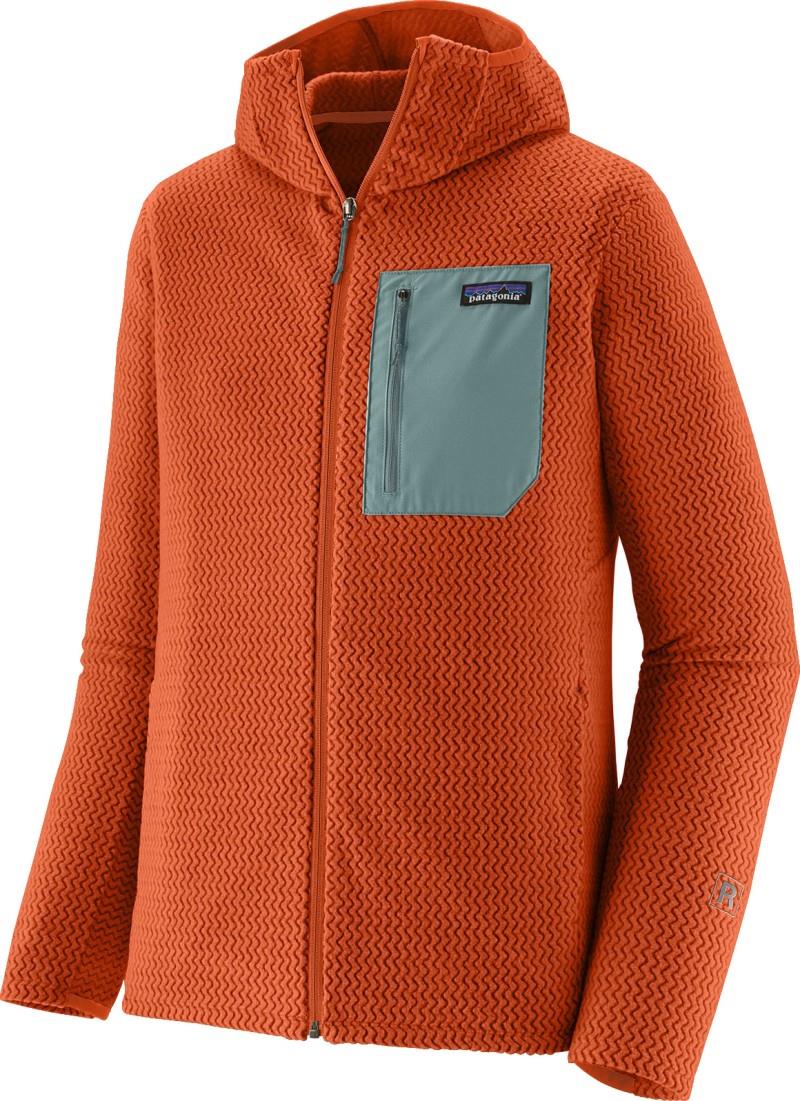 R1 Air Full Zip Hoody - Mens - coal orange 1
