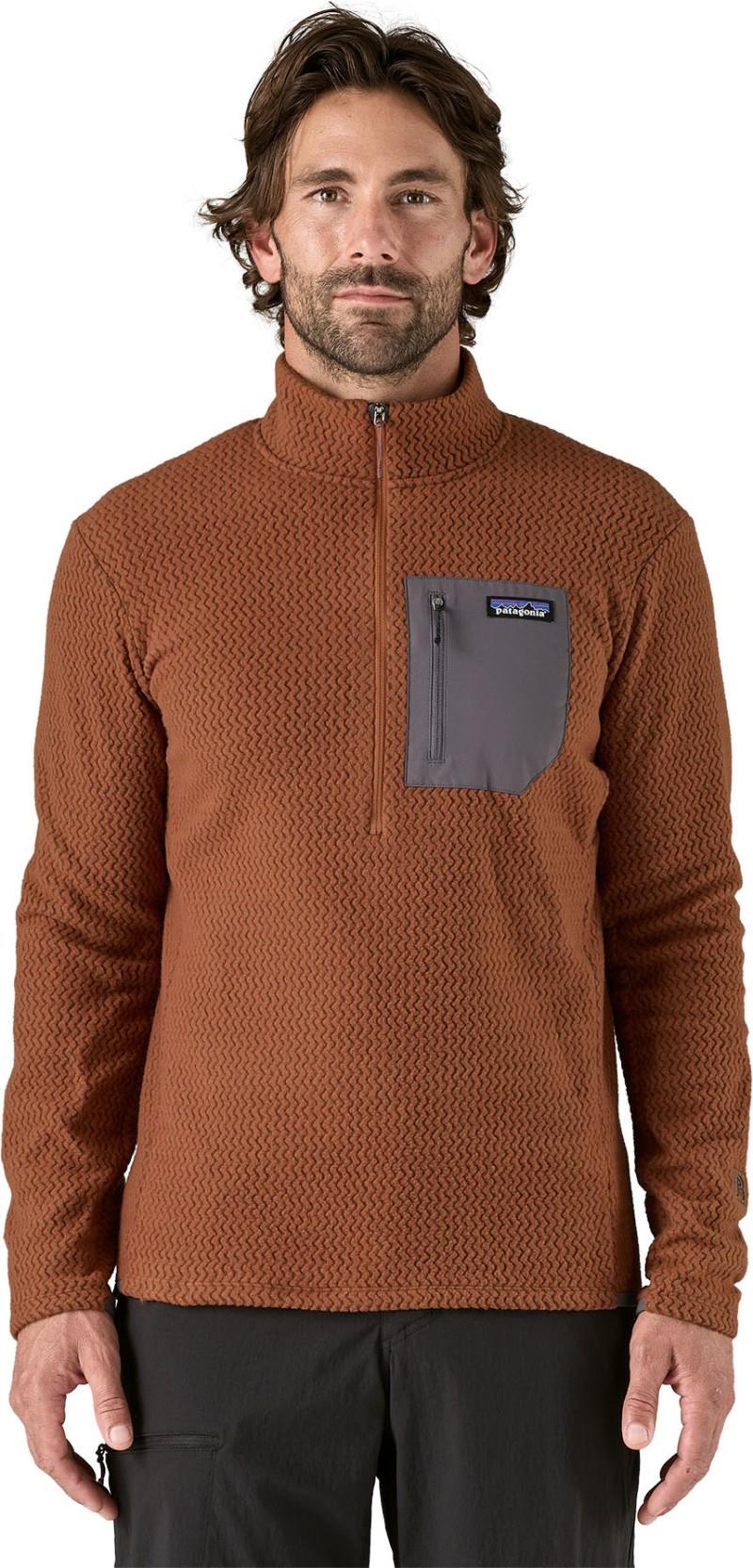 R1 Air Zip Neck - Mens - robin brown 1