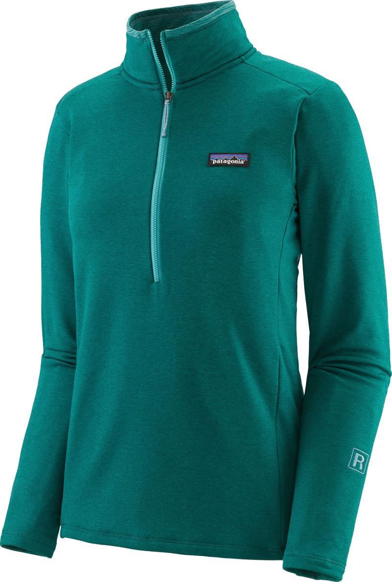 R1 Daily Zip Neck - Womens - borealis green - light borealis green x-dye 1