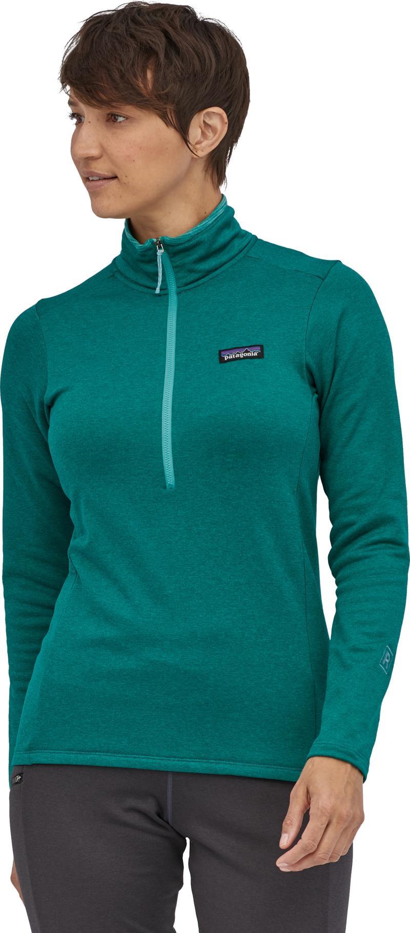 R1 Daily Zip Neck - Womens - borealis green - light borealis green x-dye 1
