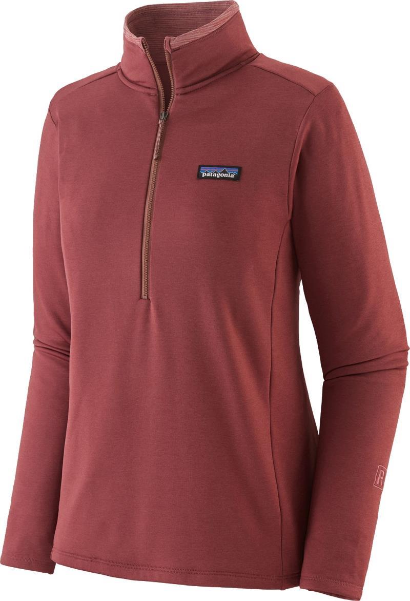 R1 Daily Zip Neck - Womens - rosehip - dark rosehip x-dye 1