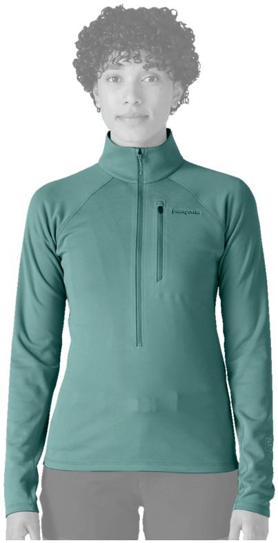 R1 Ultralight 1/2 Zip - Womens - botany green 1