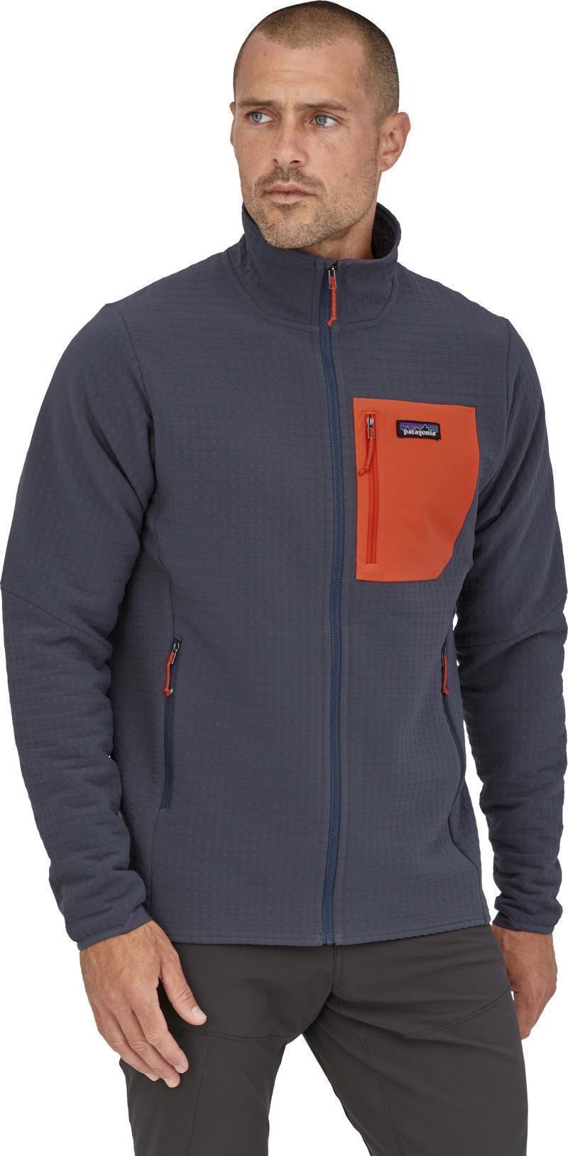 R2 TechFace Jacket - Mens - Smolder Blue w/Metric Orange 2