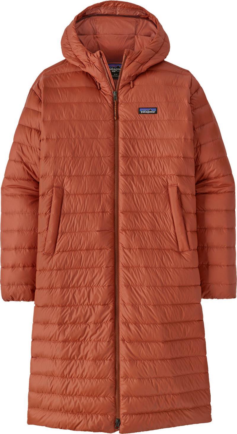 Recycled Down Sweater Parka - Womens - burnished red 1