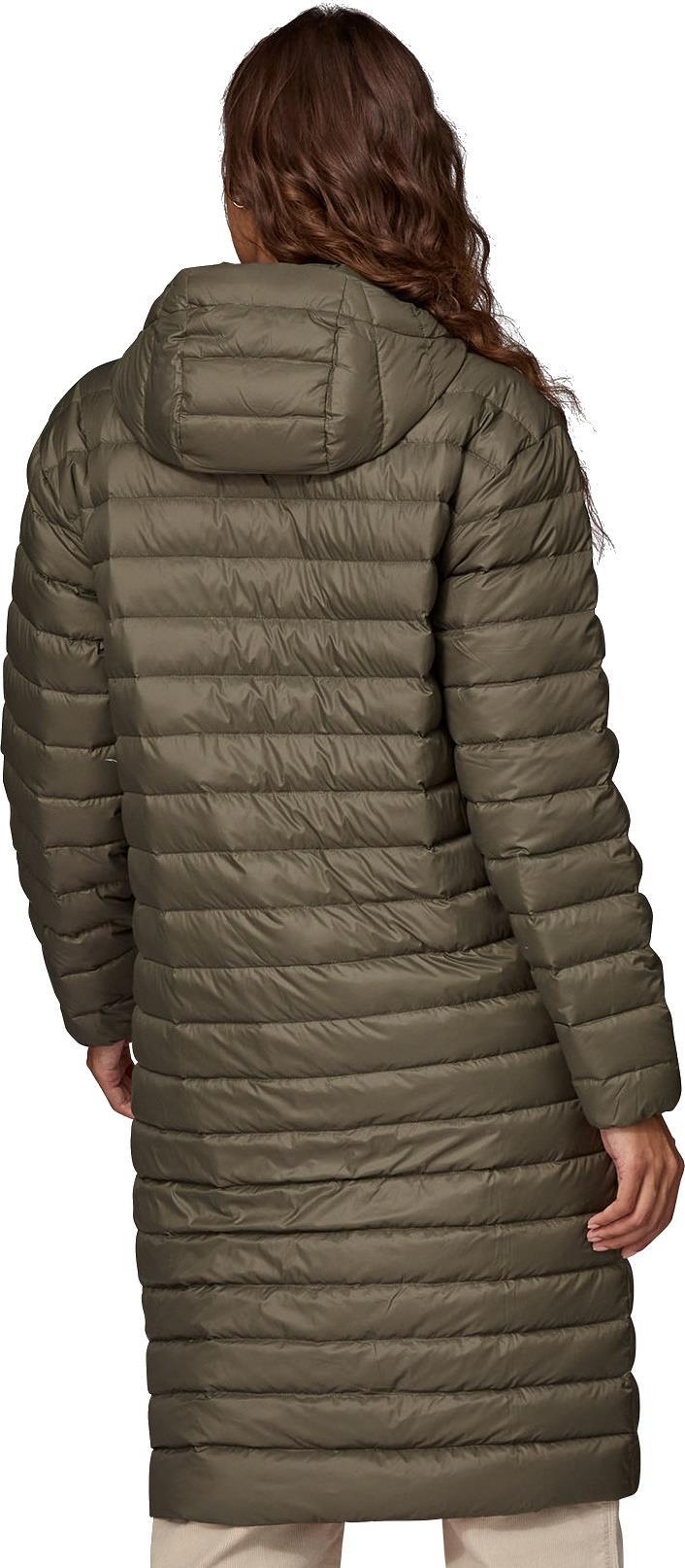 Recycled Down Sweater Parka - Womens - pine needle green 1