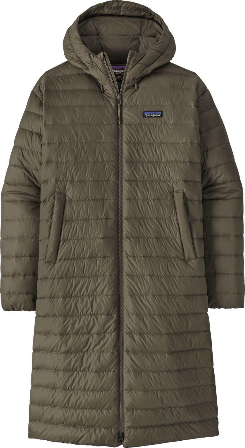 Recycled Down Sweater Parka - Womens - pine needle green 1